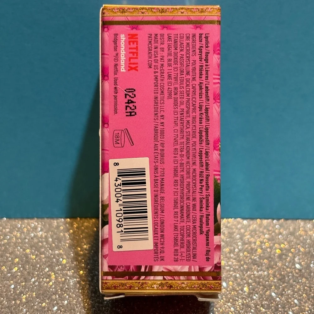 BNIB! Limited Edition! Pat McGrath Labs X Bridgerton Lipstick in NEGLIGEE 494
